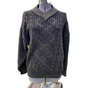 VTG Limited Editions by Expressions Wool Acrylic Grandpa Sweater Made in Italy